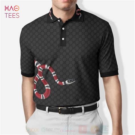 gucci black collar t shirt|authentic Gucci polo shirts.